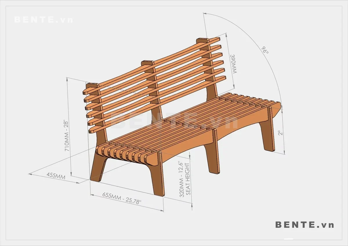 ảnh kích thước, sofa gỗ 2 đệm ngồi 2 đệm tựa