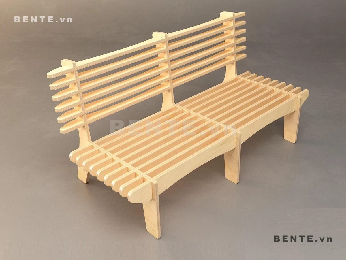 sofa gỗ khung mở