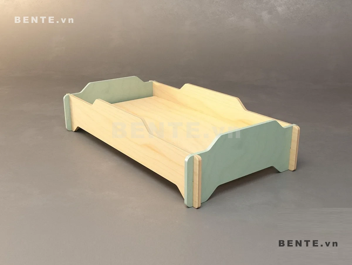 giường Montessori tiết kiệm diện tích, giường gỗ trẻ em lắp ráp xếp tầng
