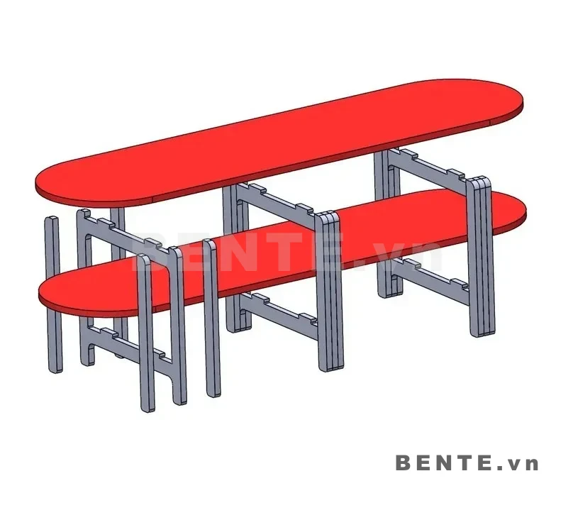 ảnh hướng dẫn lắp ráp, kệ gỗ 2 tầng dài, kệ thấp mặt kệ bo cong hai đầu