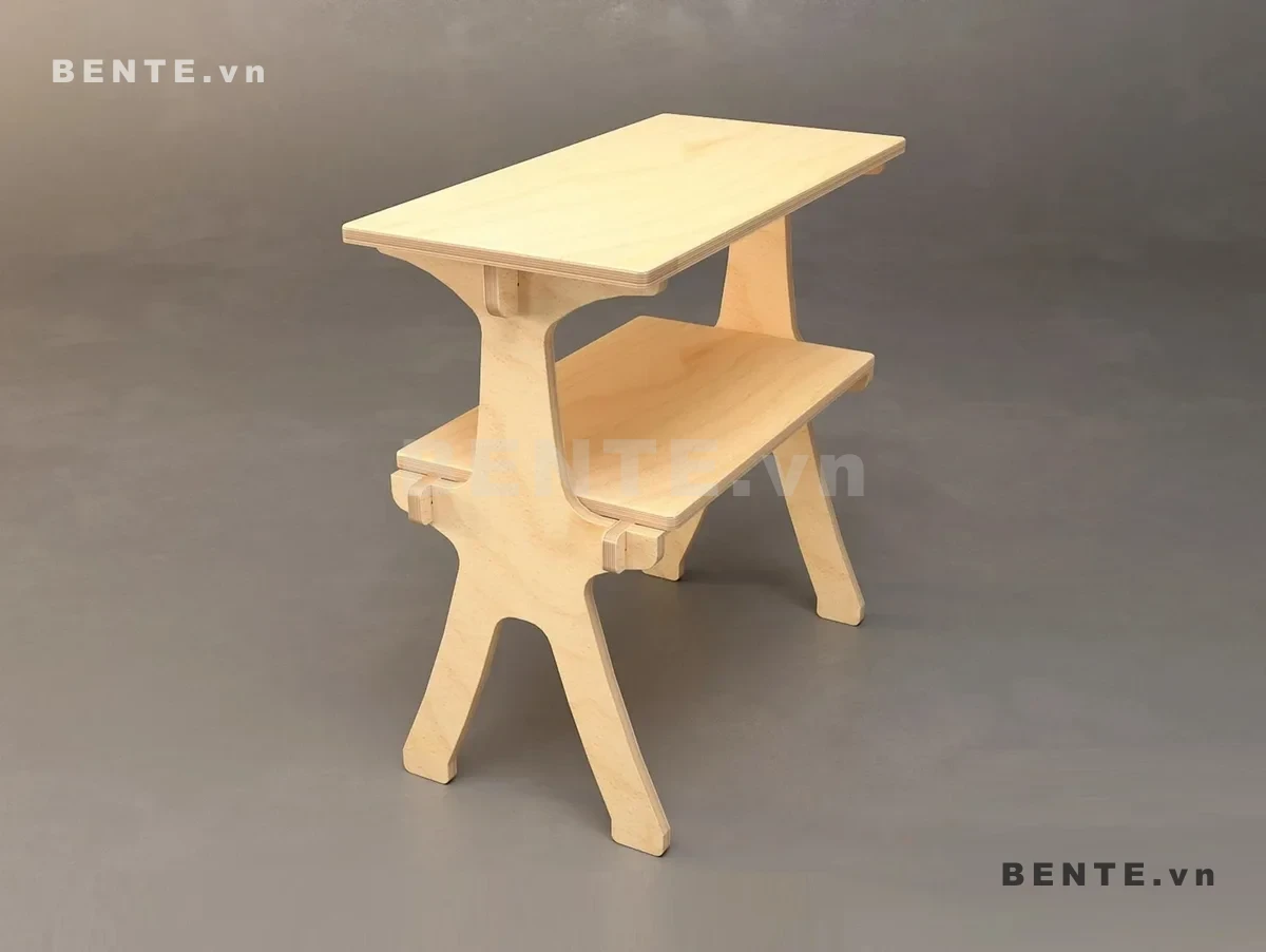 kệ gỗ lắp ráp khung cong