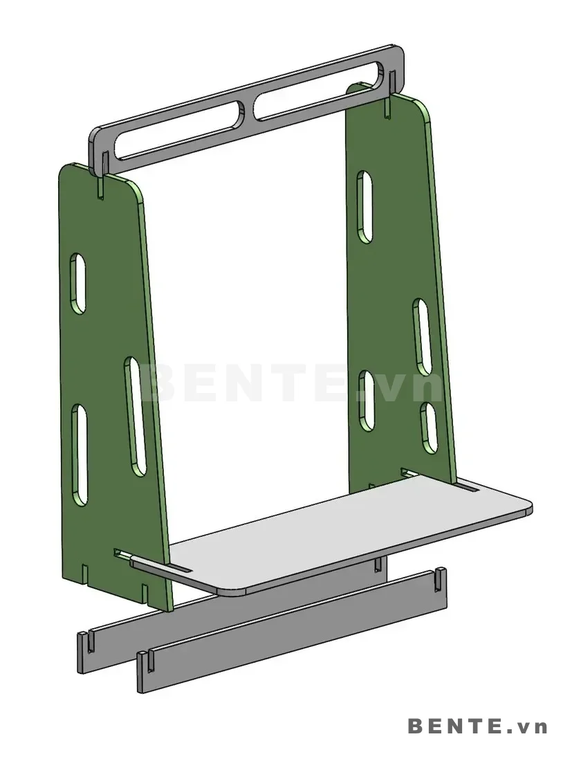 ảnh hướng dẫn lắp ráp, kệ gỗ trẻ em treo quần áo, kệ treo đồ trẻ em có móc