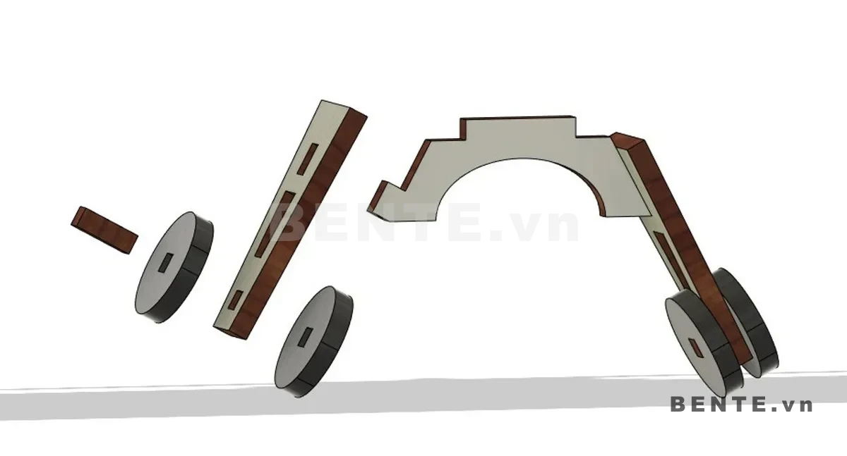 ảnh hướng dẫn lắp ráp, kệ trẻ em cánh quạt 3 cánh