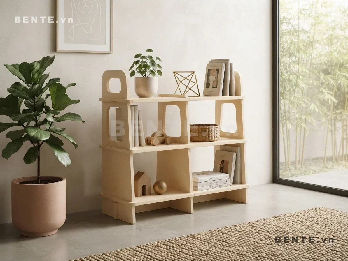 Kệ Sách Gỗ 3 Tầng, Vách Giữa Chia Khoang, Đầu Kệ Tay Cầm, Lắp Ráp Đơn Giản - K58341, kệ sách gỗ 3 tầng khoét ô bo tròn, kệ sách vách giữa chia khoang, kệ gỗ đầu kệ tay cầm, kệ sách nhiều khoang mở, kệ gỗ hông khoét ô, kệ sách khung tay cầm hai bên, kệ trang trí chia khoang đứng, kệ sách trưng cây nhiều tầng, kệ gỗ khoang lớn nhỏ, kệ sách lắp ráp 3 tầng