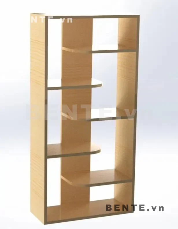 kệ trang trí nhiều tầng lệch, kệ sách trưng cây theo tầng