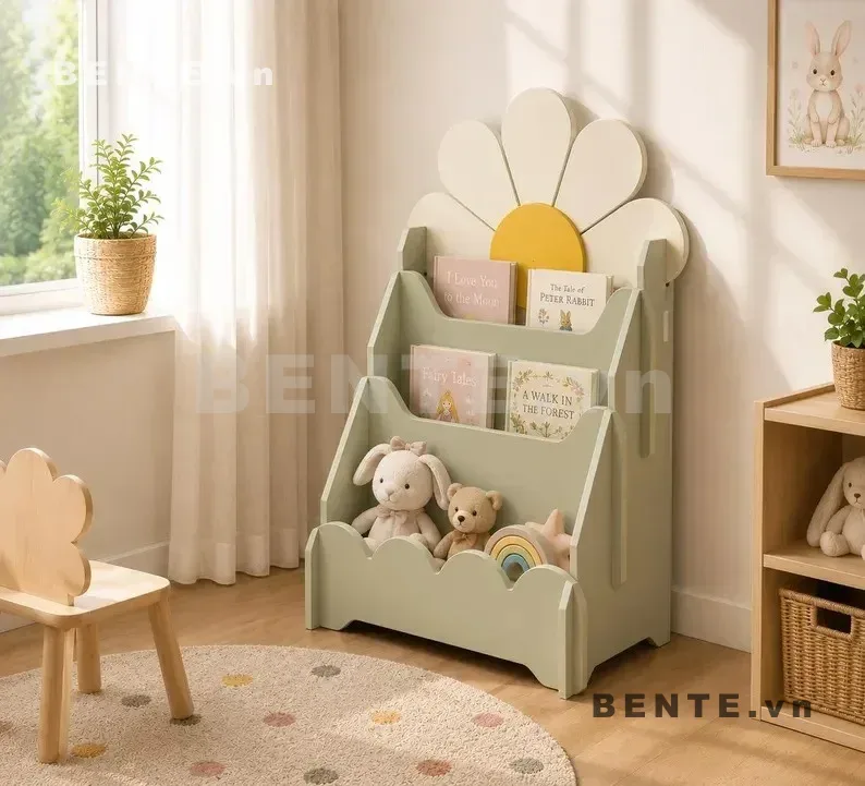 kệ sách trẻ em lắp ráp