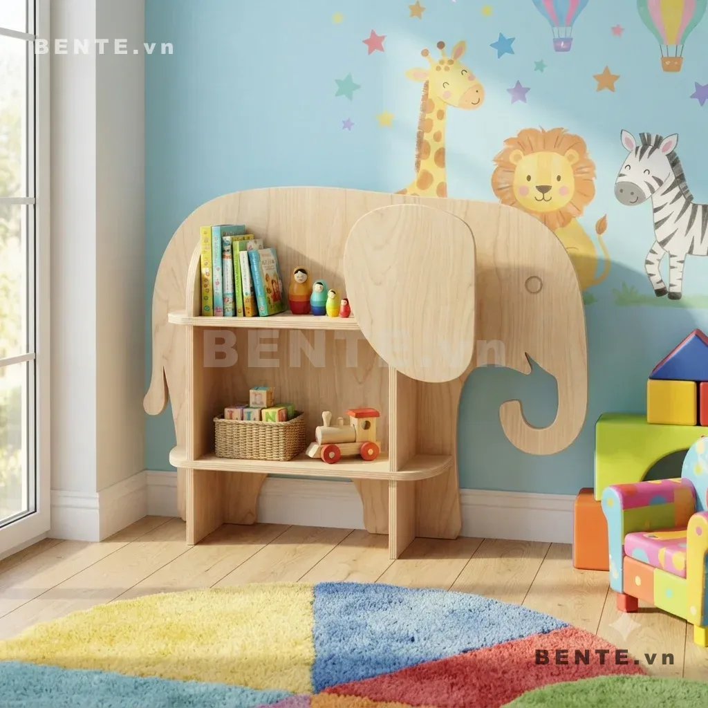 kệ sách trẻ em 3 tầng mở