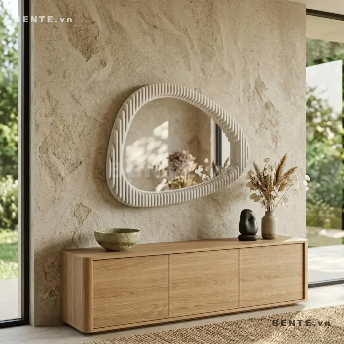 khung gương gỗ parametric 3D