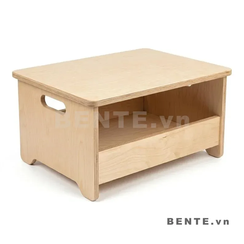 tủ lưu trữ đồ chơi thấp cho bé