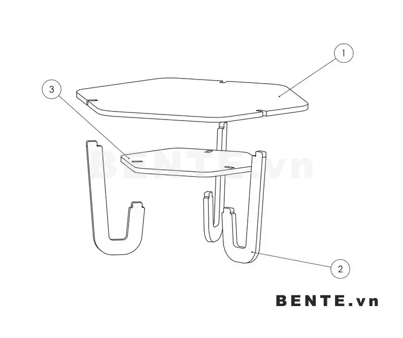 ảnh hướng dẫn lắp ráp, bàn sofa, bàn trà phòng khách