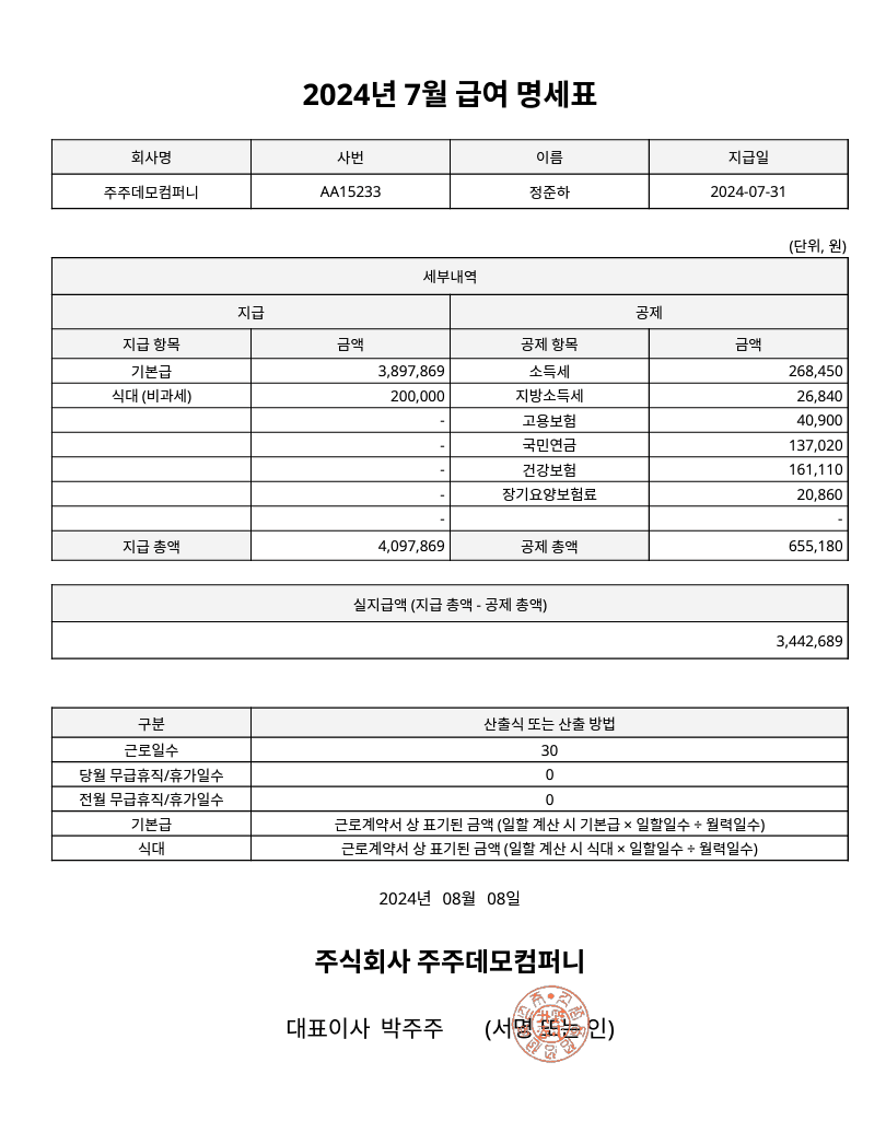 임직원을 ‘임직원 포털&rsquo;에 초대하고, 회사의 직인 이미지를 화면