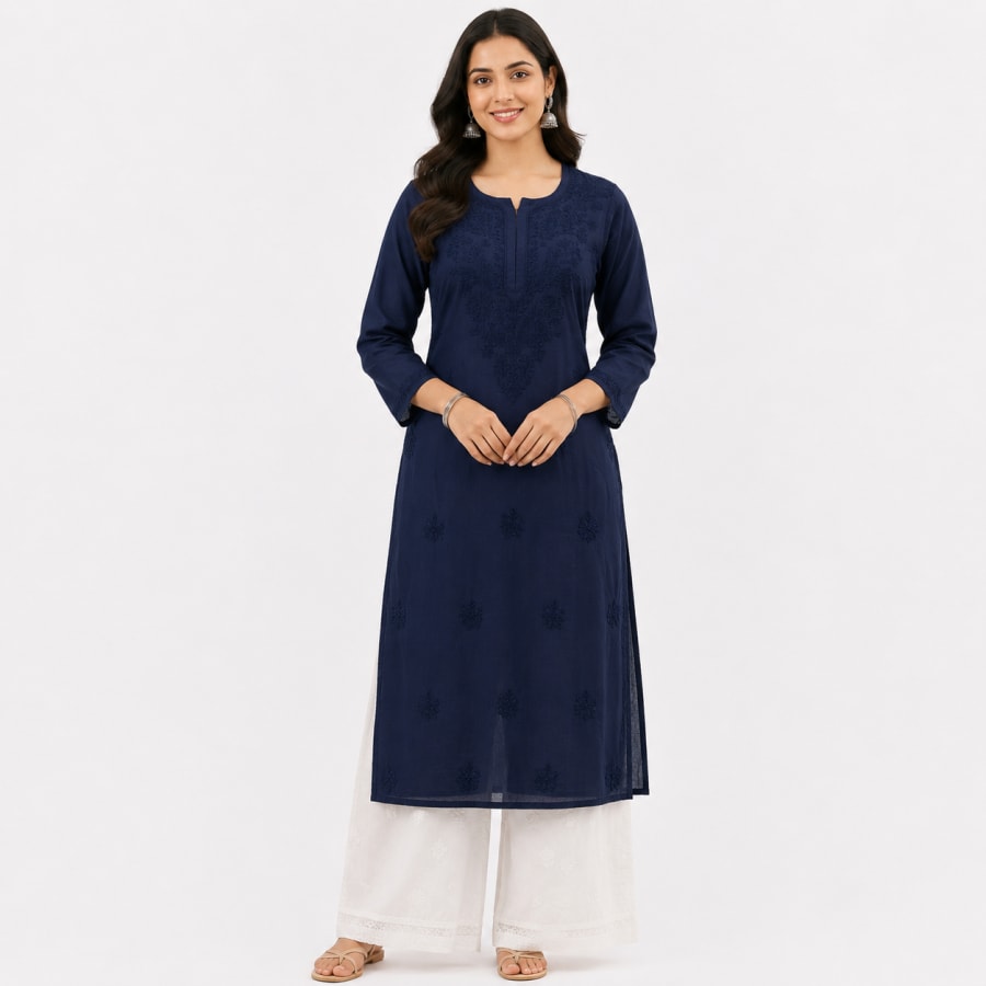 Chanderi Kurti Long