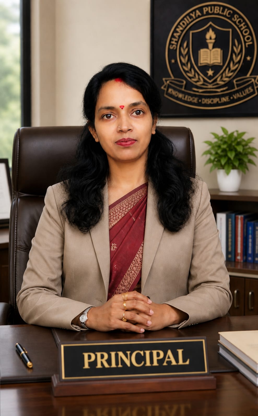 Ms. Reena Singh, Principal of Shandilya Public School