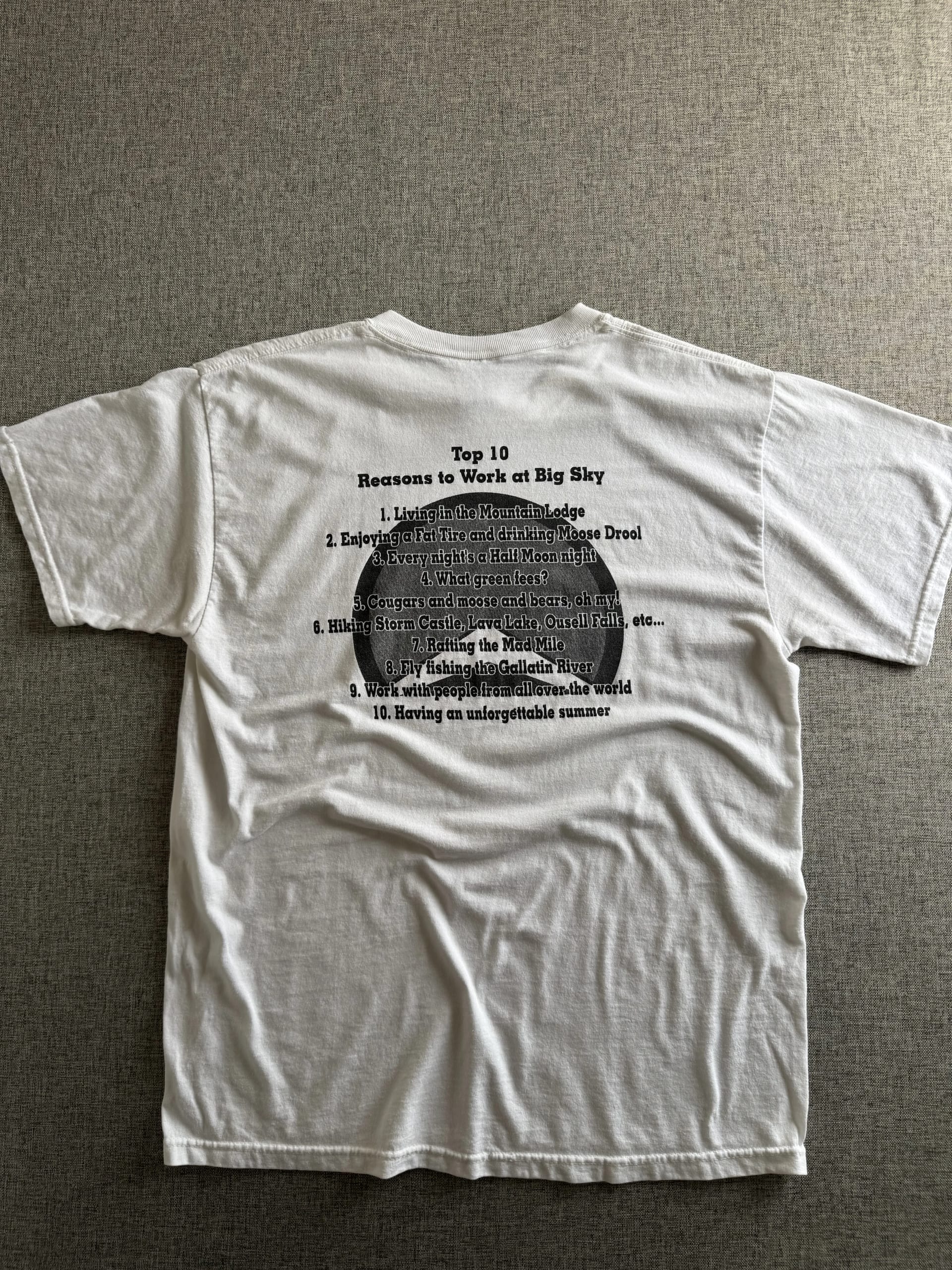 T-shirt Vintage Big Sky Montana Staff 2007 – Fruit of the Loom - 3