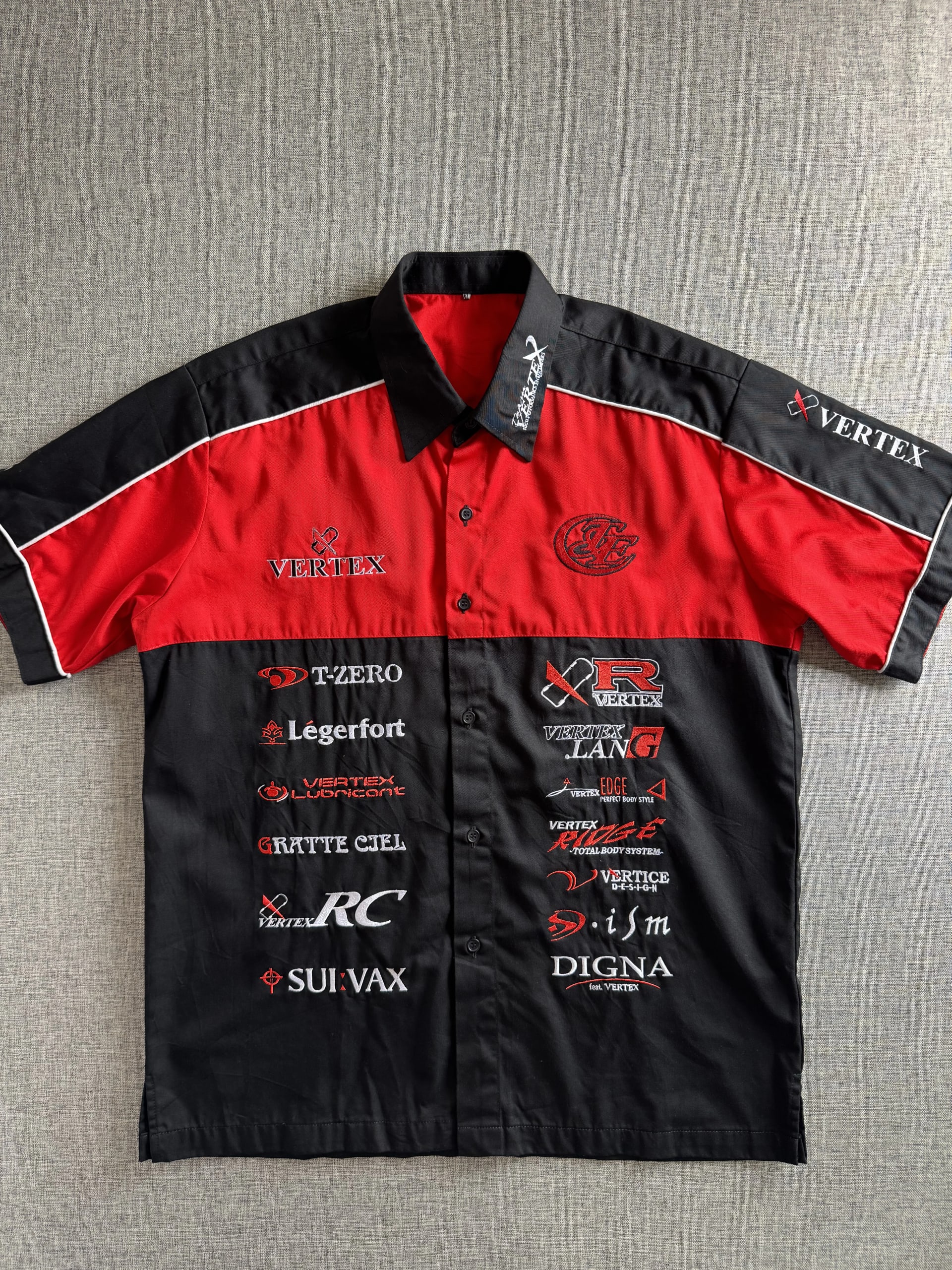 Chemise Racing Pit Crew Team VERTEX JDM Drift 