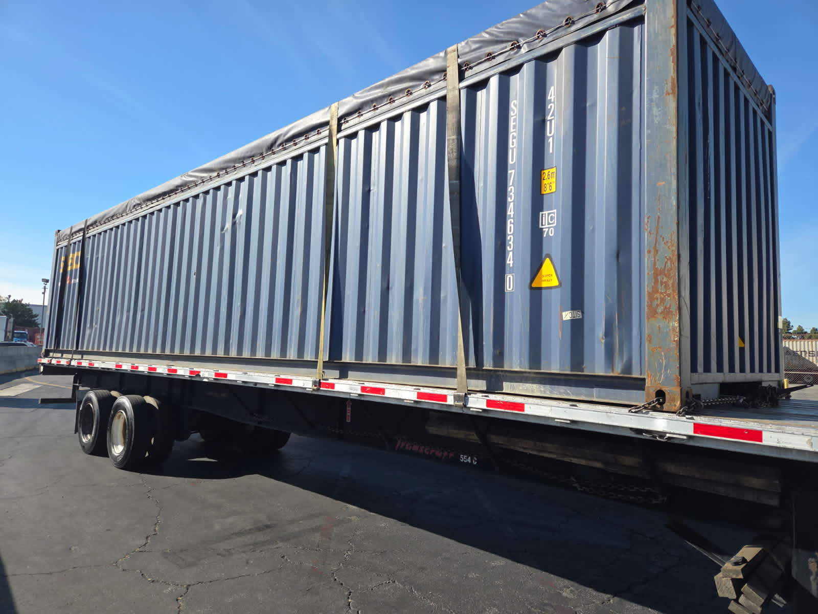Open Top 40ft container shipping from Houston, TX to Honolulu, HI — shipped from Houston, TX to Honolulu, HI