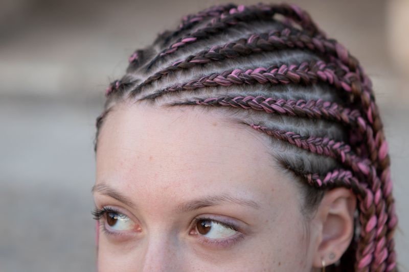 Colorful Cornrows