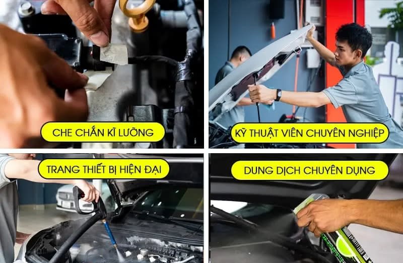 Vệ Sinh Khoang Máy Ô Tô uy tín tại AKauto