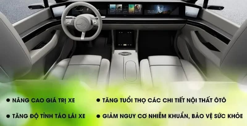 Việc vệ sinh định kỳ giúp tăng tính thẩm mỹ, độ bền cho các chi tiết nội thất ô tô