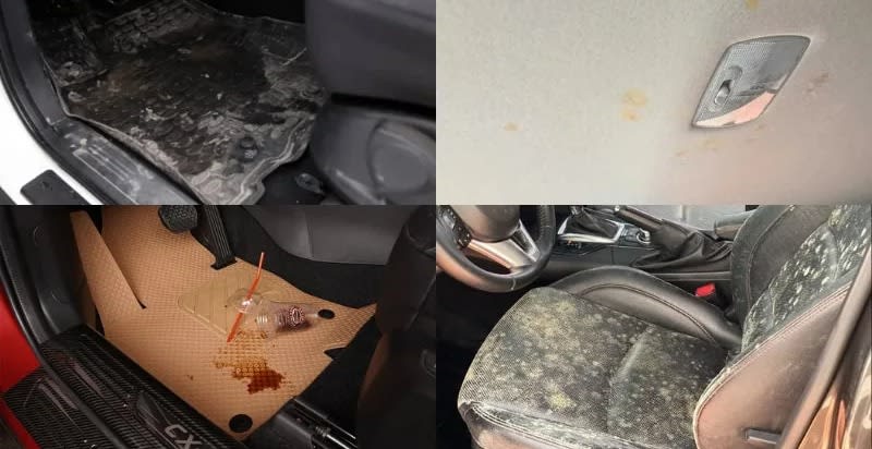 Sàn xe, ghế ngồi là những vị trí dễ bám bụi bẩn nhất trong ô tô