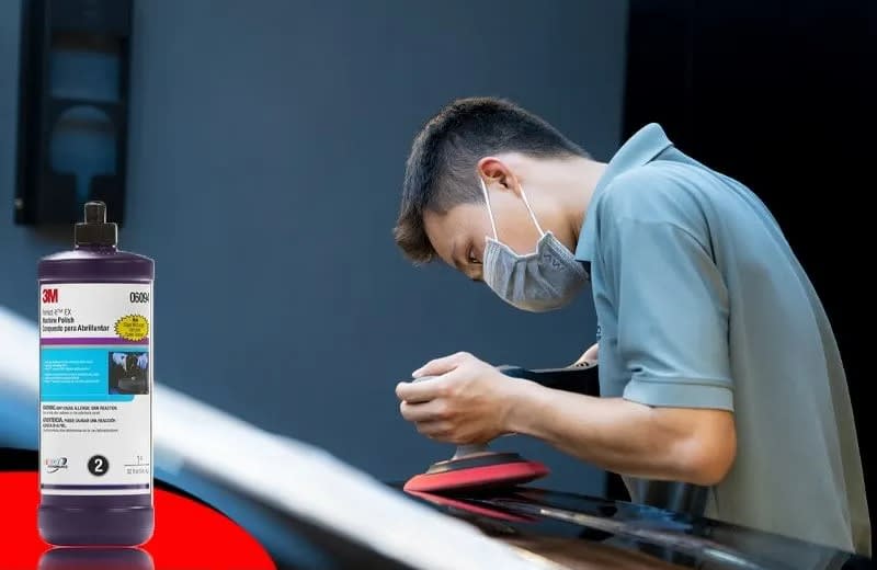 Đánh bóng bằng dung dịch 3M bước 2