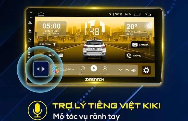 Màn Hình Zestech 360 Base ra lệnh giọng nói