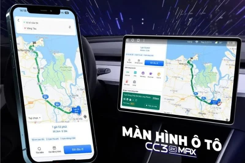 Vietmap Connect trên màn hình ô tô Teyes CC3 2K Max