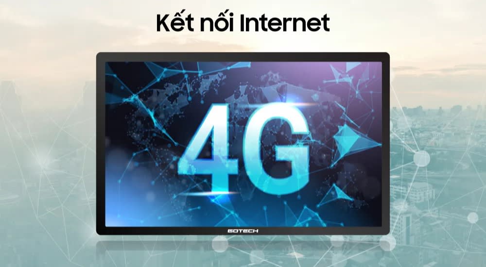 Màn hình ô tô thông minh GTS4 kết nối internet