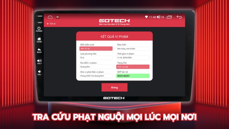 Màn hình ô tô thông minh GOTECH G4