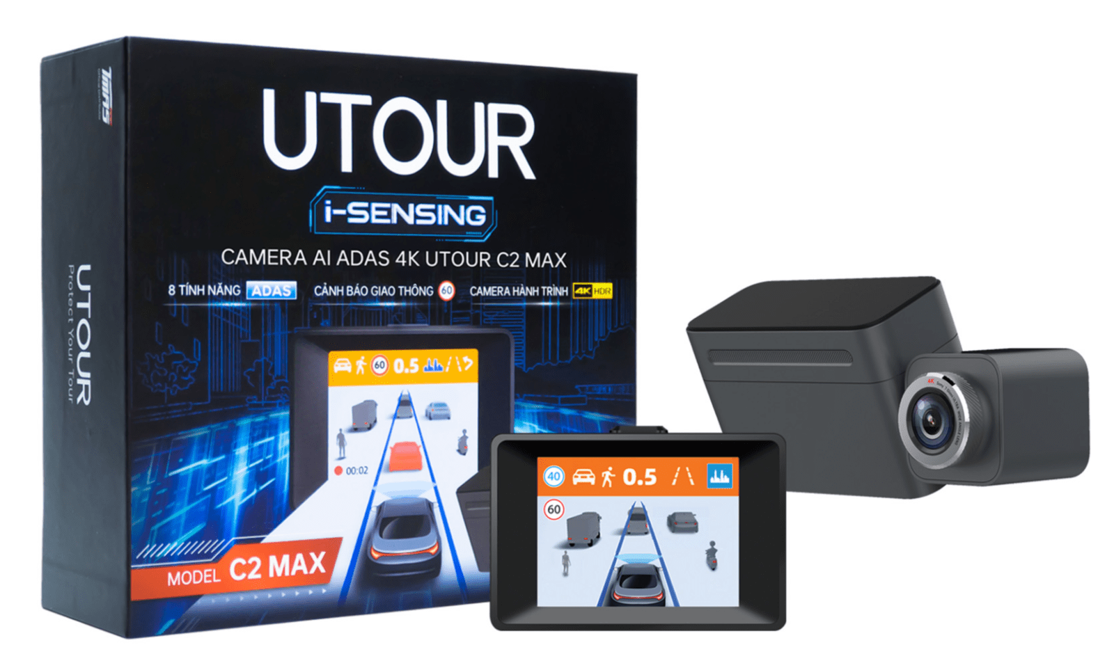 UTOUR C2 Max - Camera Hành Trình - 360 Độ tại Đức Hiếu Auto - hình 1