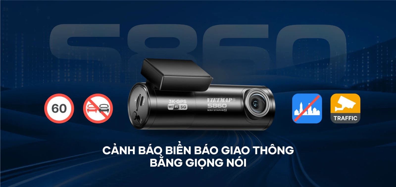 VIETMAP S860 - Camera Hành Trình - 360 Độ tại Đức Hiếu Auto - hình 3