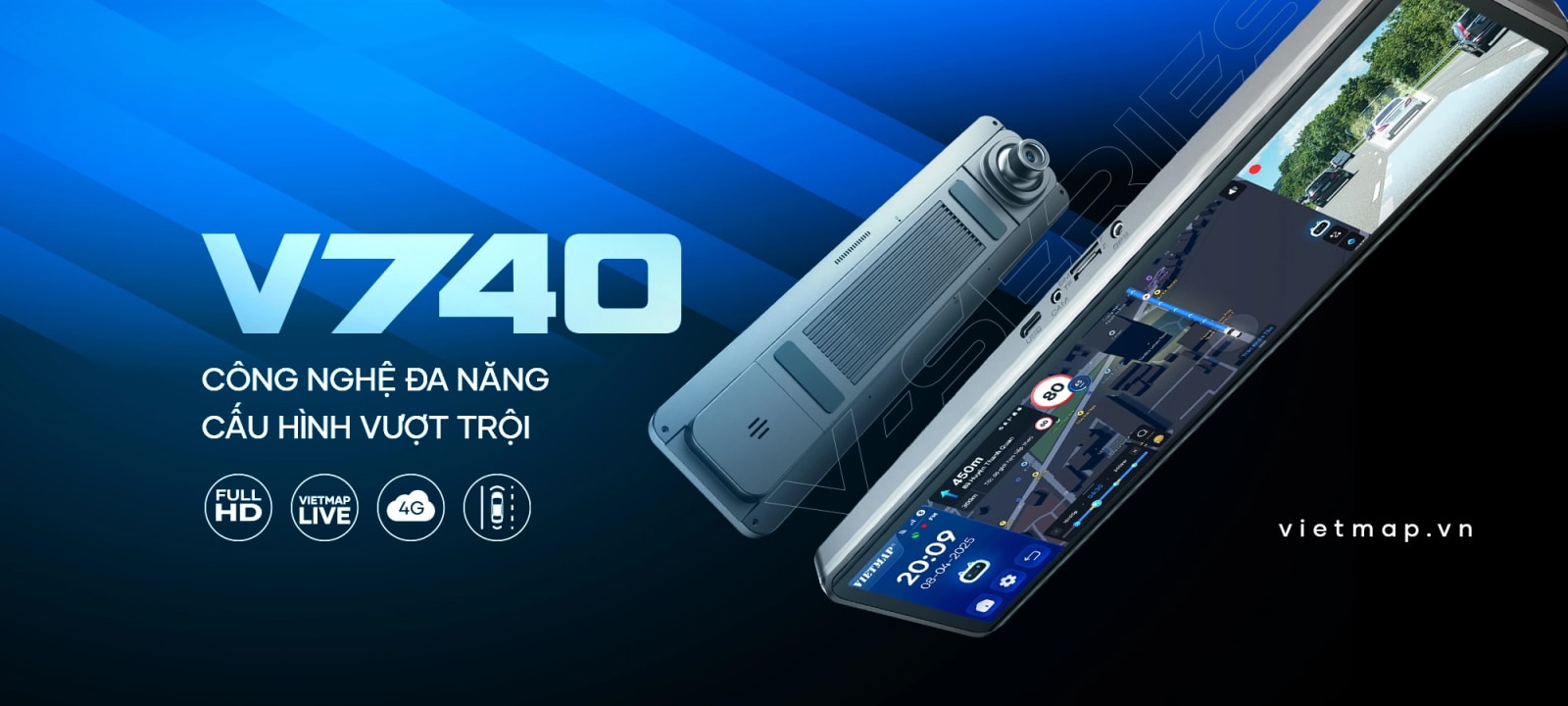 VIETMAP V740 - Camera Hành Trình - 360 Độ tại Đức Hiếu Auto - hình 1