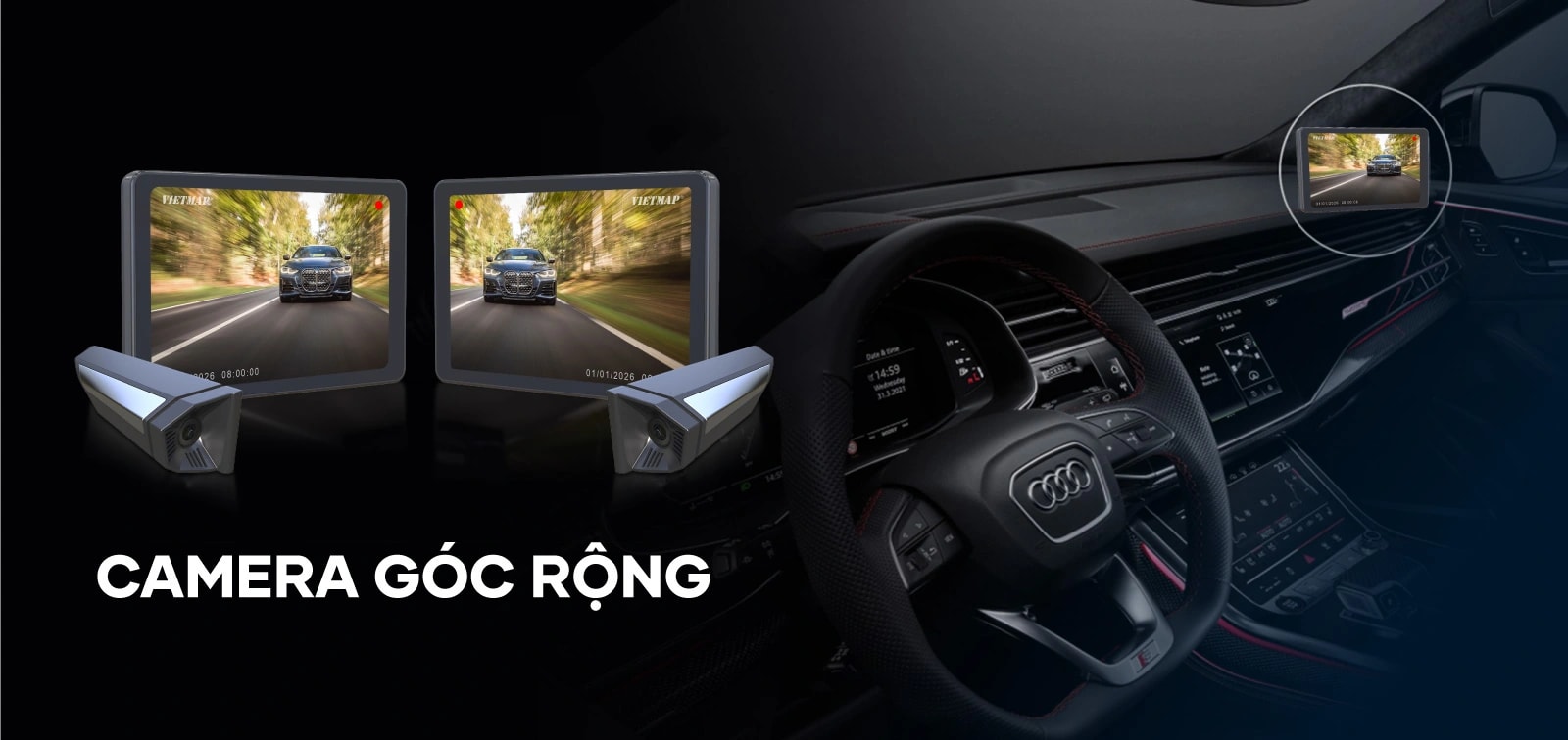 VIETMAP SC620 - Camera Hành Trình - 360 Độ tại Đức Hiếu Auto - hình 3