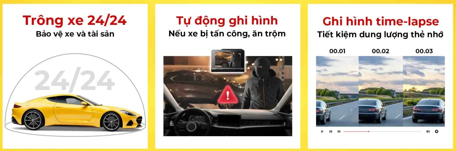70Mai A810 giám sát đỗ xe 24/24