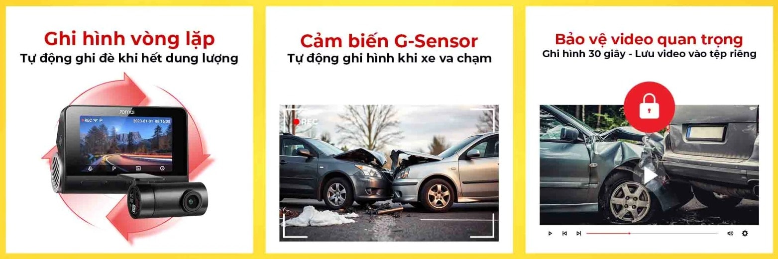 70Mai A810 ghi hình vòng lặp