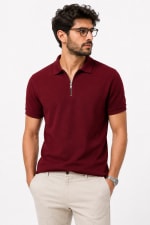 ADRIZO Mehron Zipper Polo T-Shirt thumbnail 1