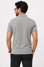 ADRIZO 5% Melange Zipper Polo T-Shirt thumbnail 4