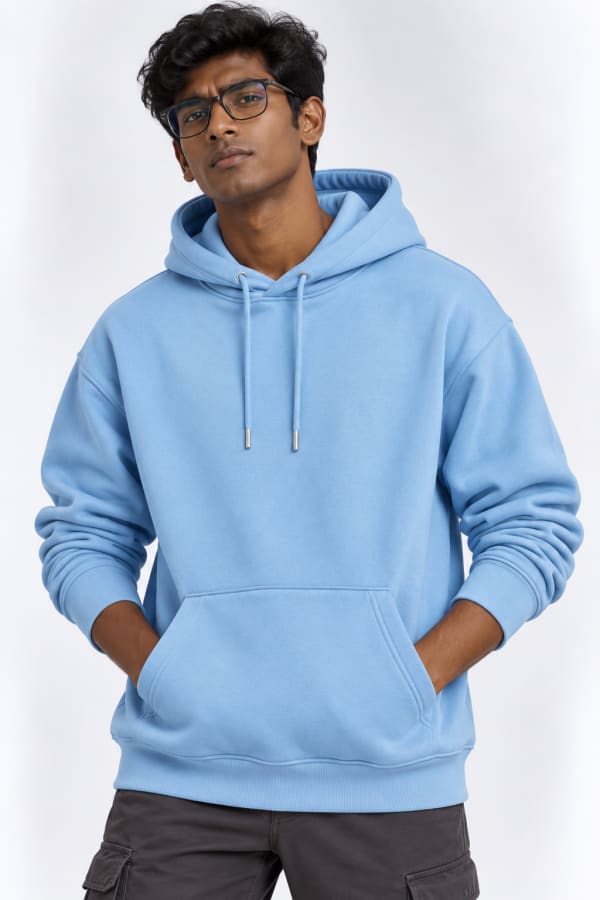ADRIZO Sky Blue Men's Hoodie