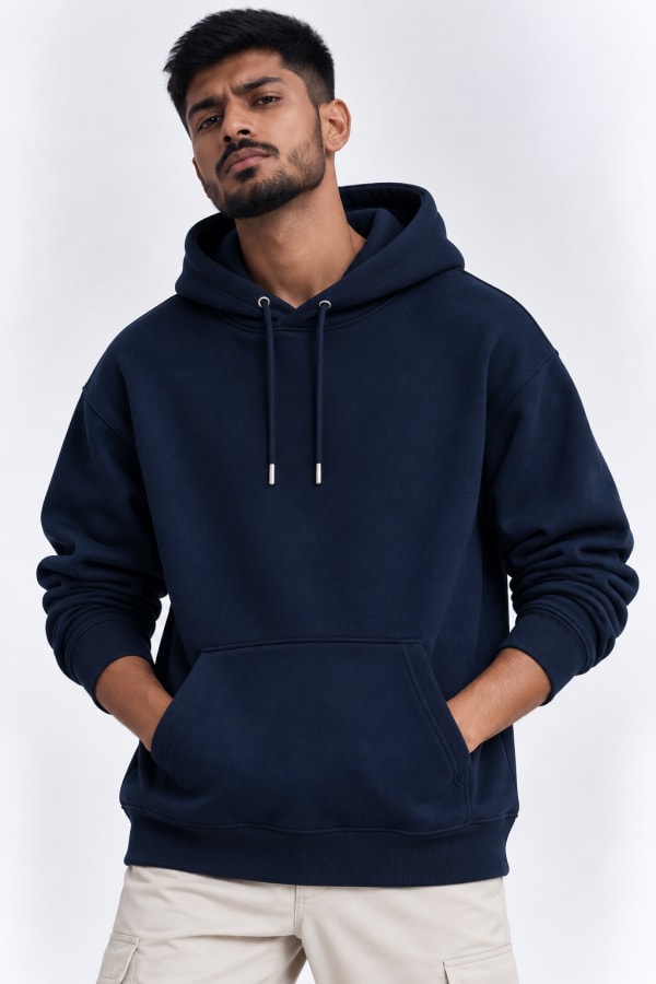 ADRIZO Navy Blue Men's Hoodie