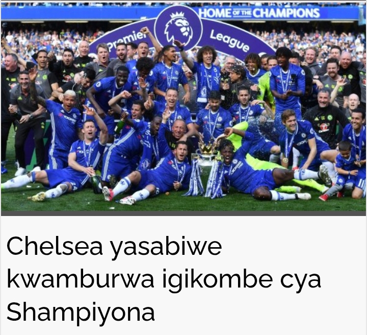 Chelsea yasabiwe kwamburwa igikombe cya Shampiyona photo