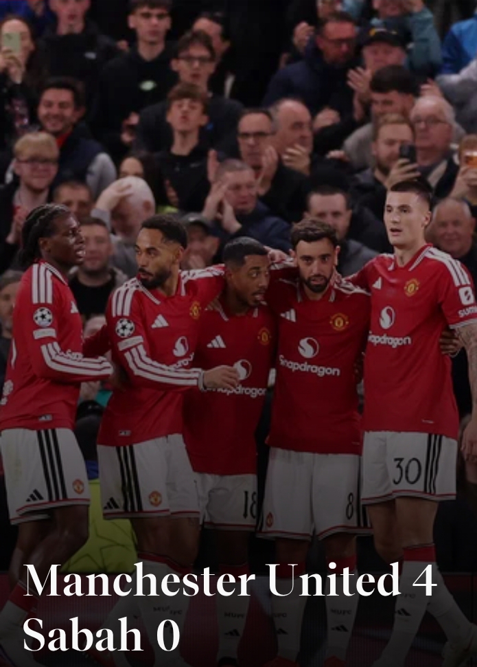 Manchester United yatsinze Sabah 4-0, itangira neza Champions League
