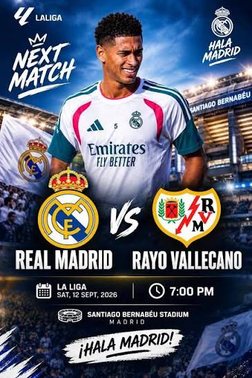 Real Madrid irashaka gukomeza gutsindira Bernabéu, yakiriye Rayo Vallecano