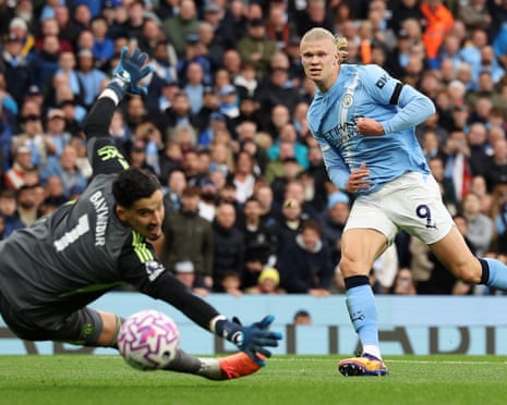 Haaland atsindira Manchester City Manchester United mu mukino wa Derby