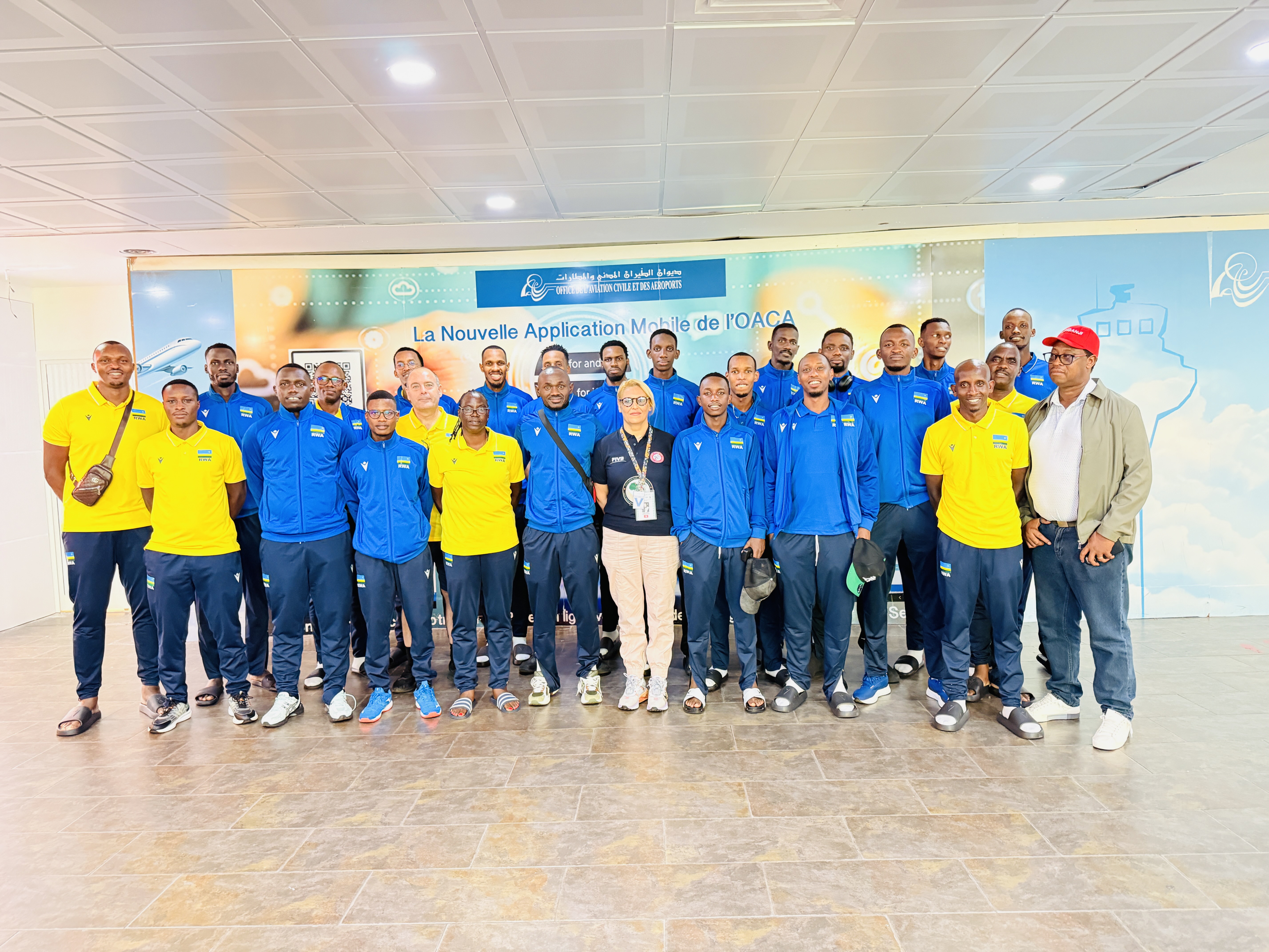 Ikipe y’igihugu ya volleyball yageze muri Tuniziya