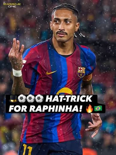 Barcelona itsinze Sevilla 3-1, Raphinha atsinda hat-trick