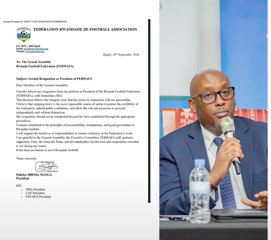 Shema Fabrice yeguye ku mwanya wa Perezida wa FERWAFA