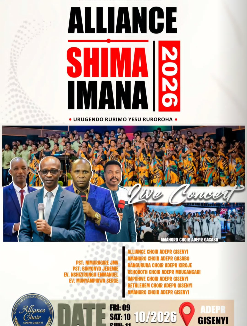 Chorale Amahoro ya ADEPR Kinamba igiye gutaramira i Rubavu photo 1