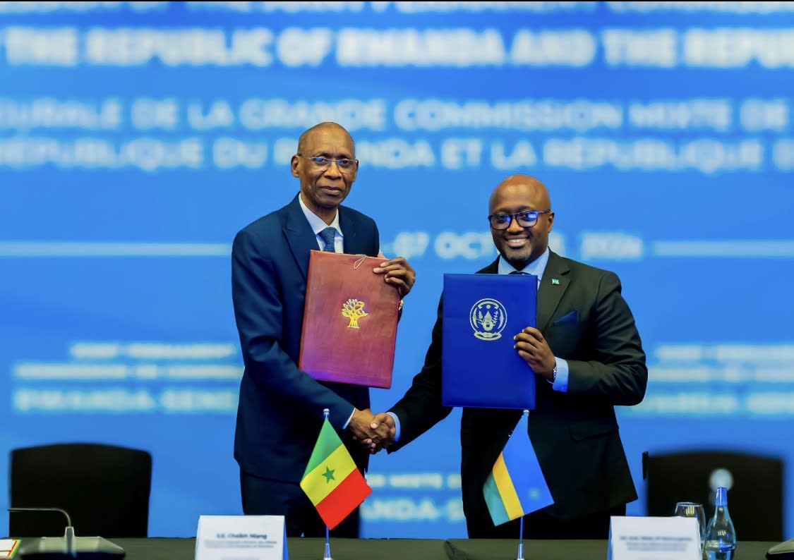 U Rwanda na Senegal byasinyanye amasezerano 11 agamije kurushaho guteza imbere ubufatanye