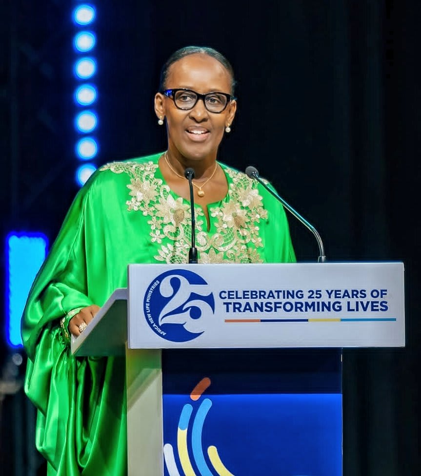 Madamu Jeannette Kagame yifatanyije na Africa New Life Ministries kwizihiza imyaka 25 imaze ikorera mu Rwanda