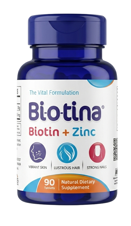 Biotina Biotin + Zinc 90 Tablets